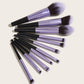 YT Beauty 11 pcs black handles makeup brushes set with eye brushes
