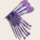 YT Beauty 11 pcs purple makeup brushes set for professional makeup artist