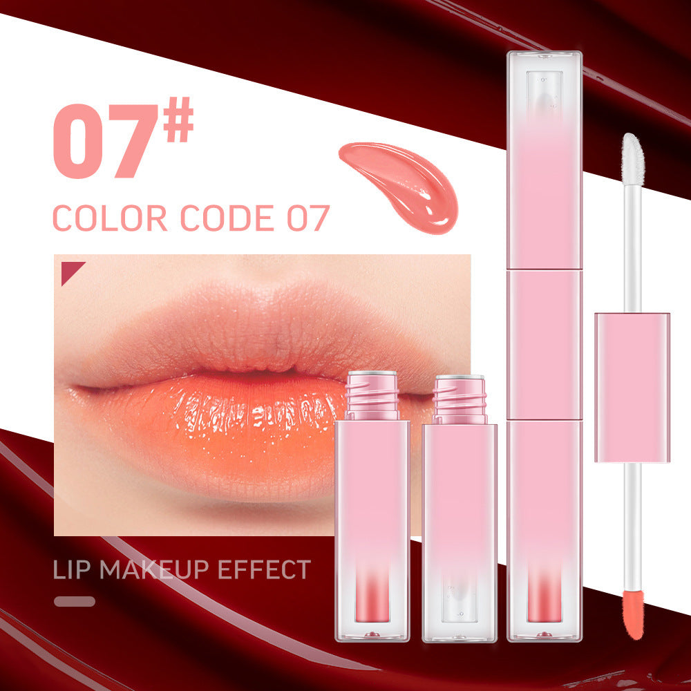 YT Beauty double head lip gloss 2 in 1 lip glaze moisturizing lip oil