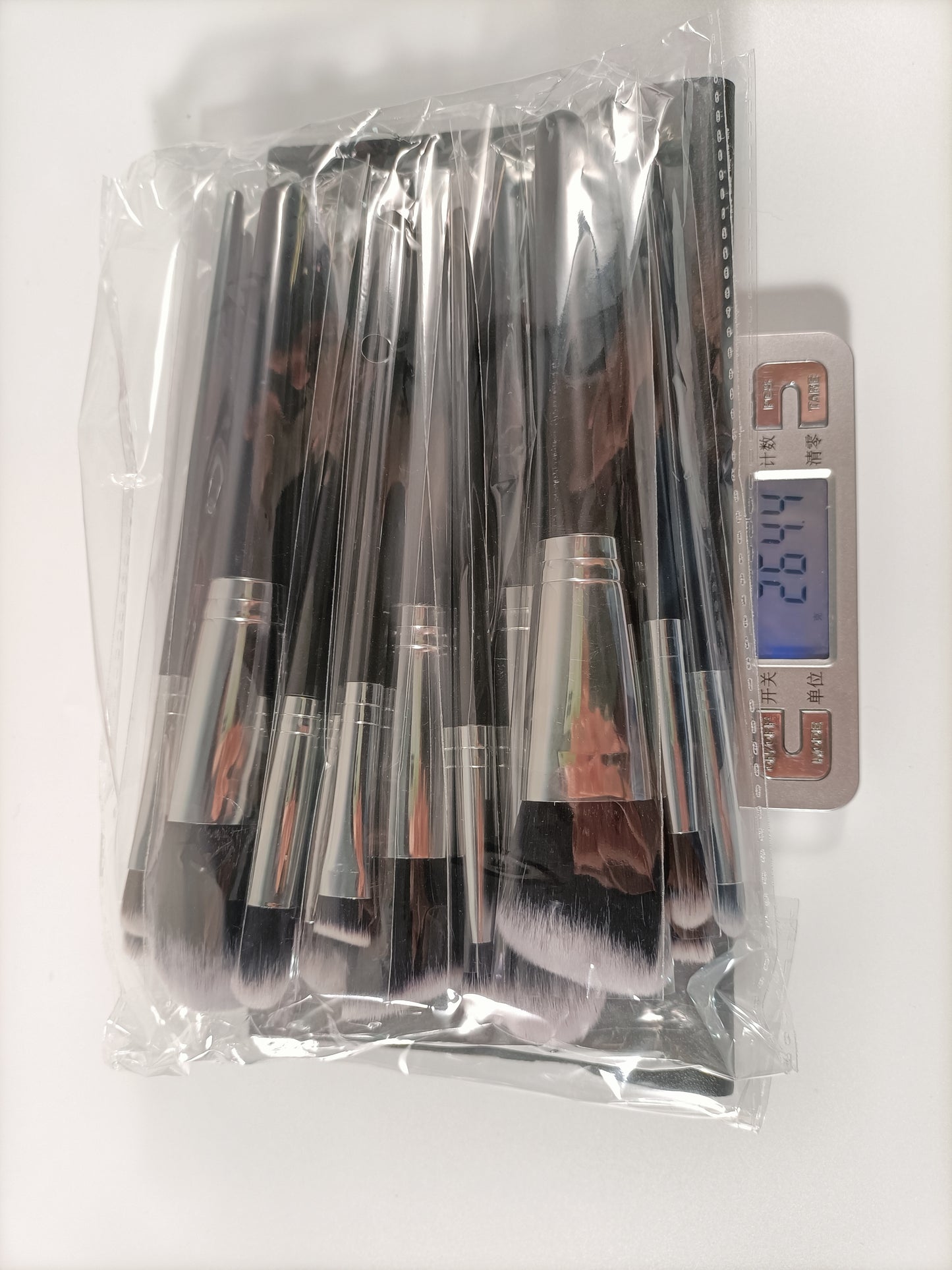YT Beauty 20 PCS black makeup brush set with organize pouch