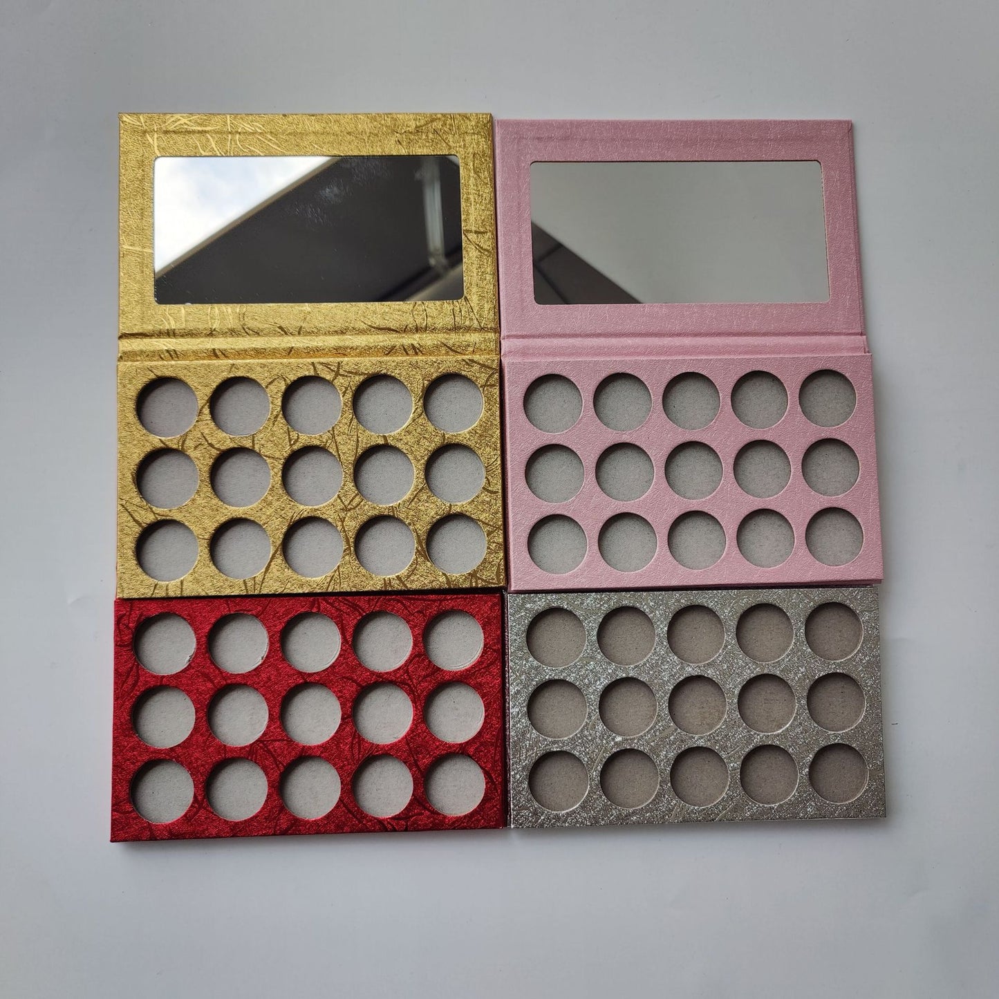 YT DIY eye shadow pallet 26mm with optional colors empty paper pallet